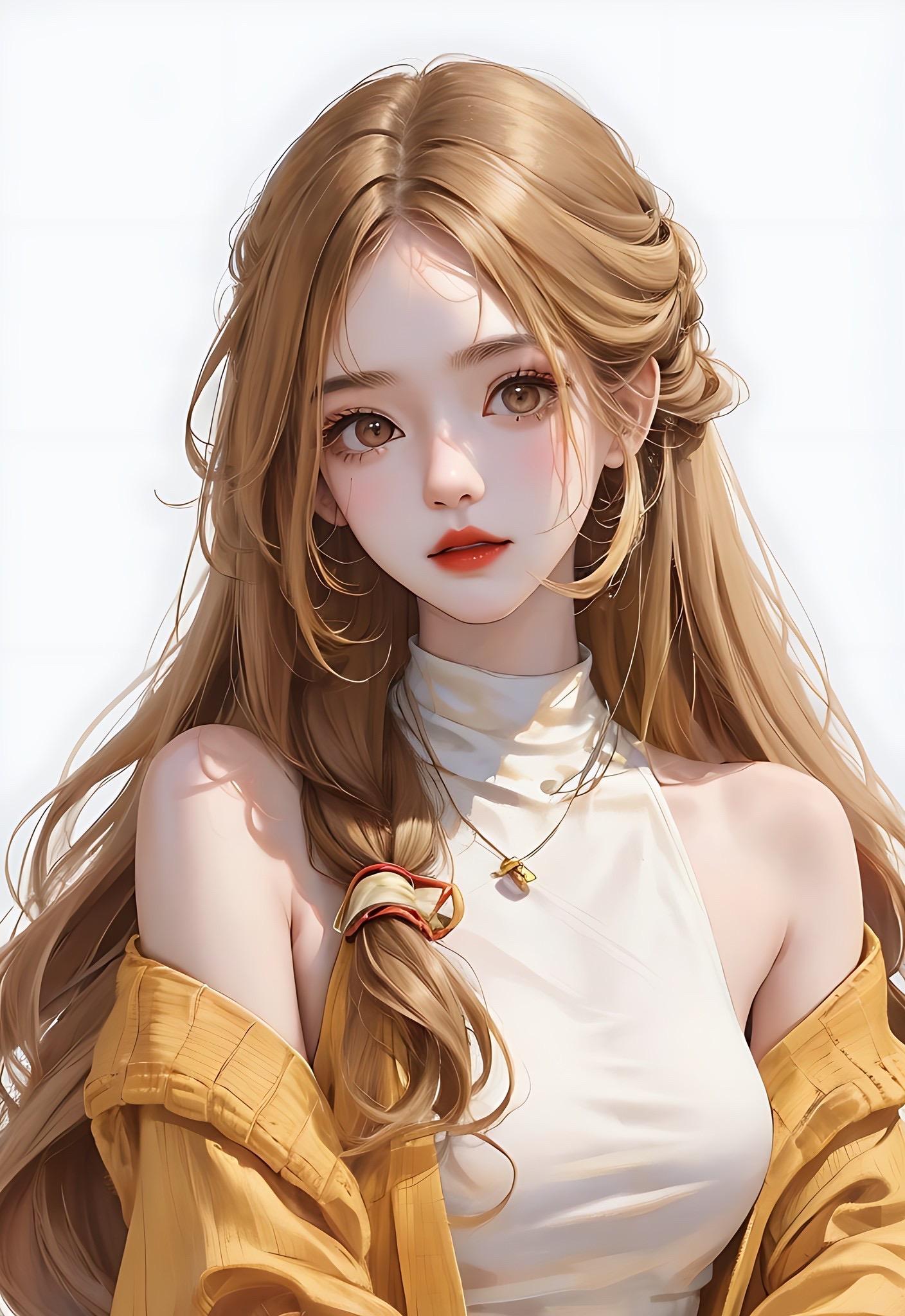 Yellow avatar wallpaper. #ai painting #avatar #girl avatar #yellow system