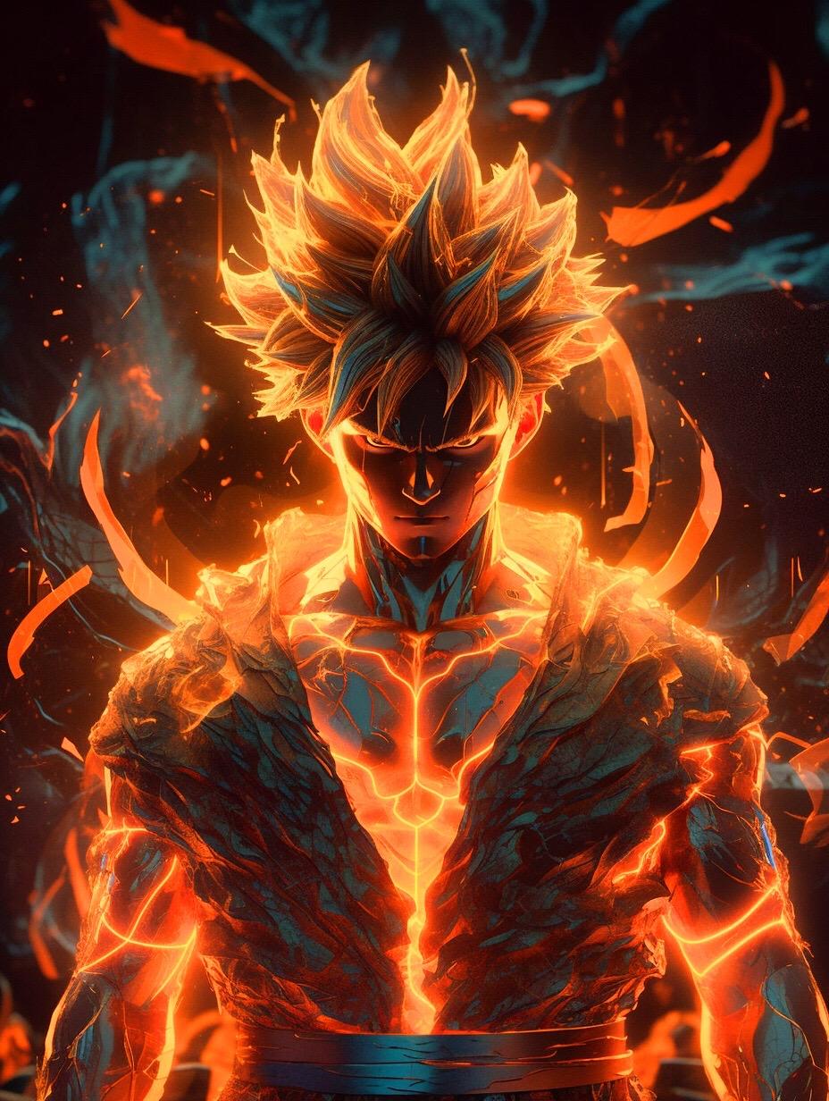 Burning Super Saiyan, does it bring back your childhood memories?